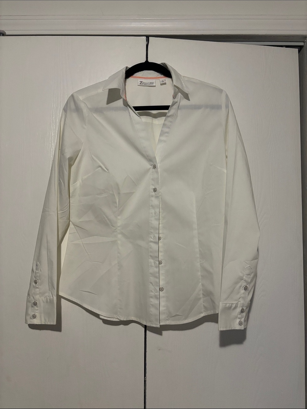Never worn. Still pressed. New York & Company White Button-Down Shirt